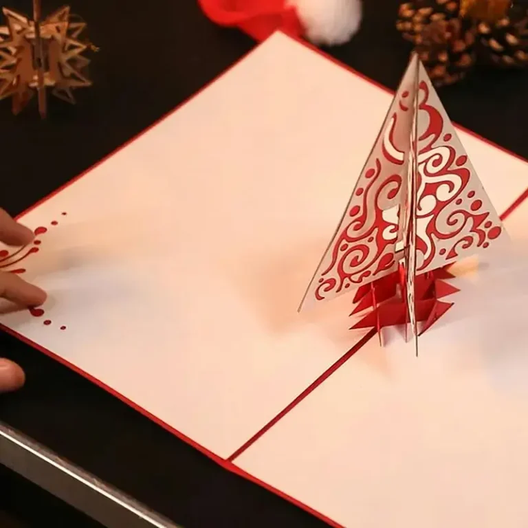 CO2 Laser Engraving Machine 3d red greeting card cardstock laser engraving machine 4030z
