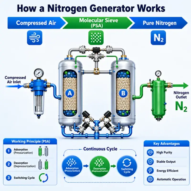 how dose nitrogen generator work