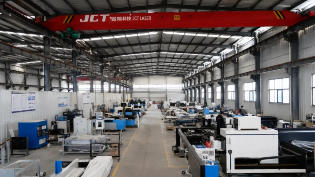 JCT direct source factory workshop manufacturing industrial laser and testing systems