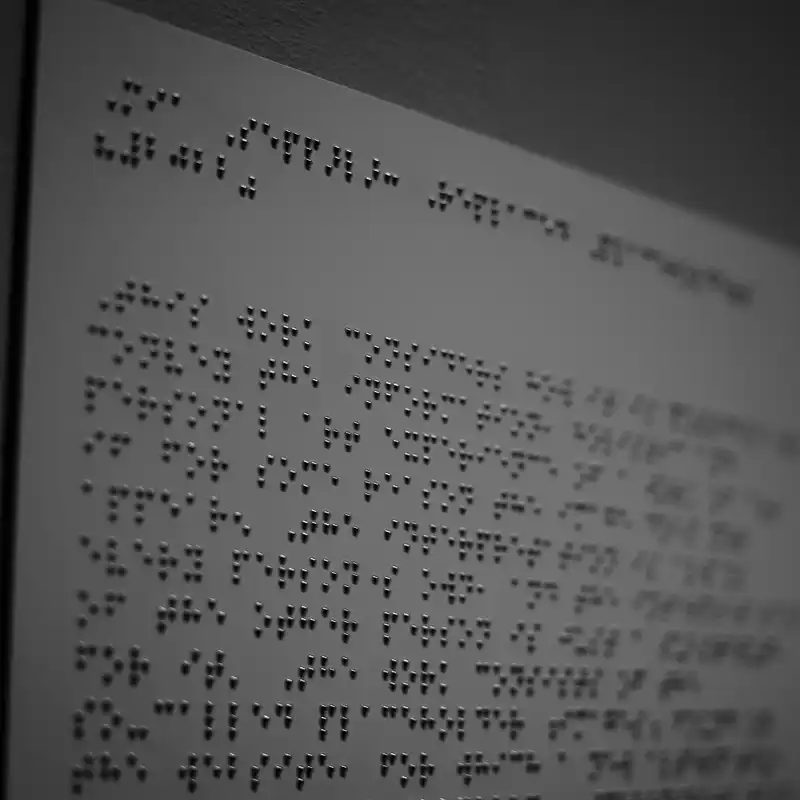 ADA compliant tactile and Braille signage created with high-precision CO2 laser engraving