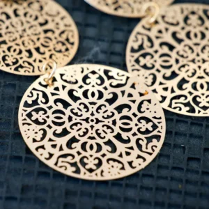 CO2 Laser Engraving Machine circular mdf carvings 2mm mdf co2 laser engraving
