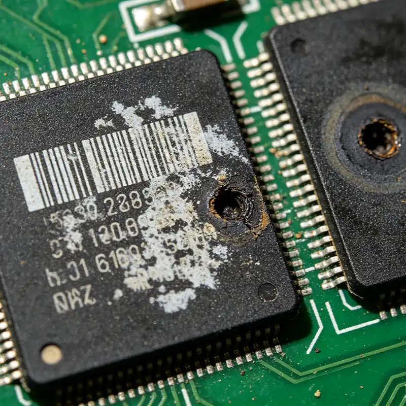 inkjet smudge ic chip failure
