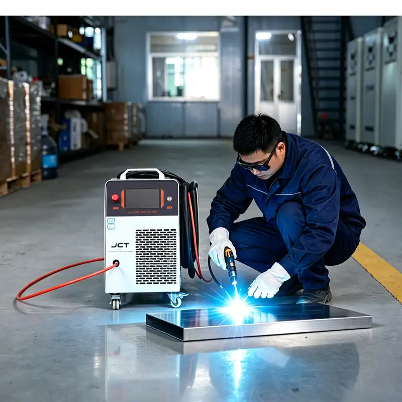 jct 3 in 1 handheld laser welder displays