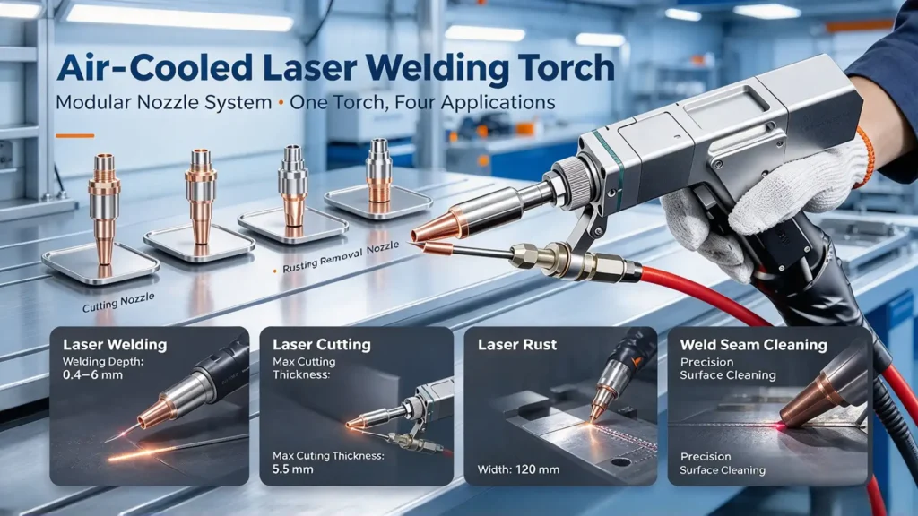 jct air cooled 4 in 1 multi functional laser system