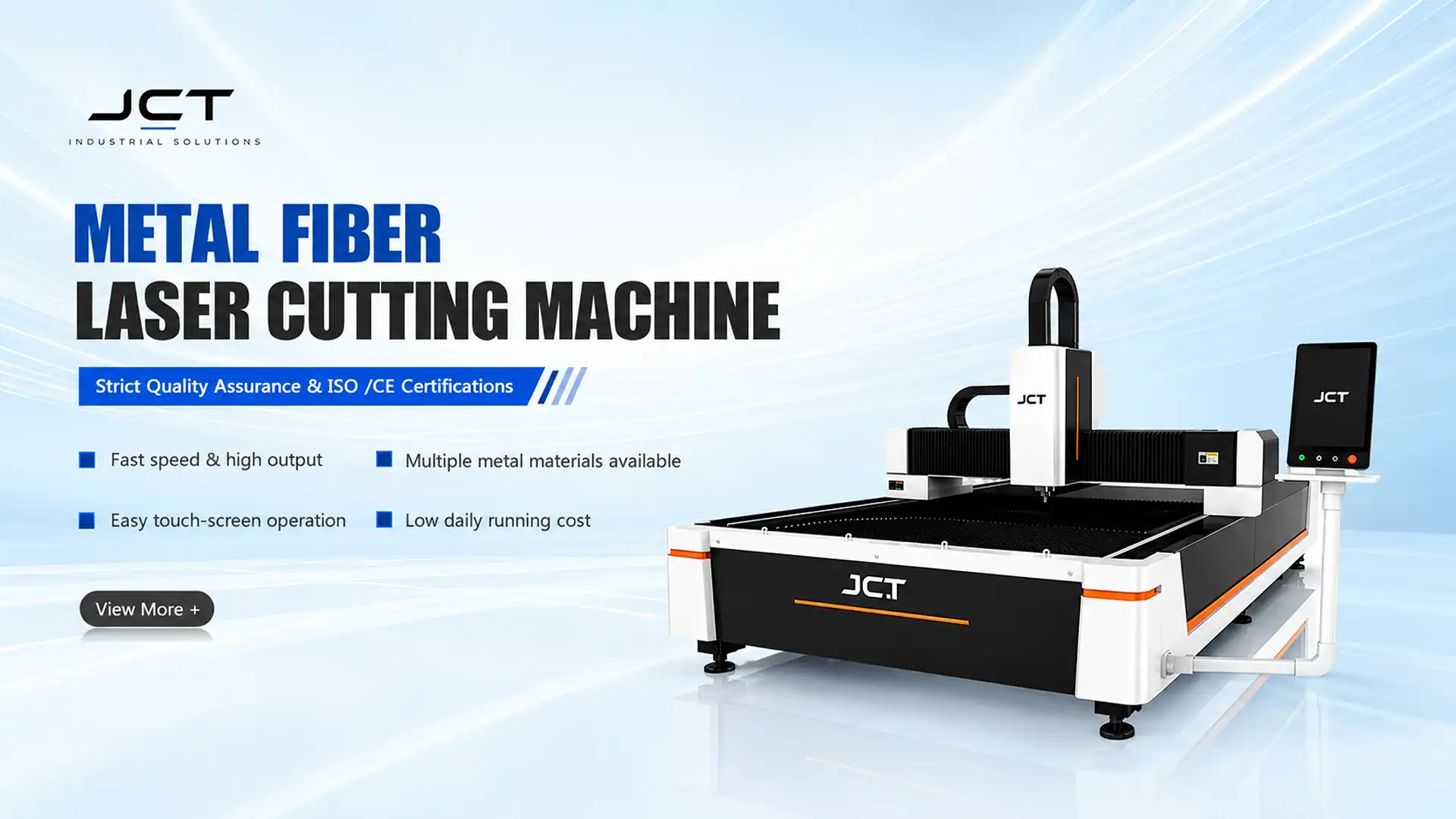 jct laser cutting machine banner