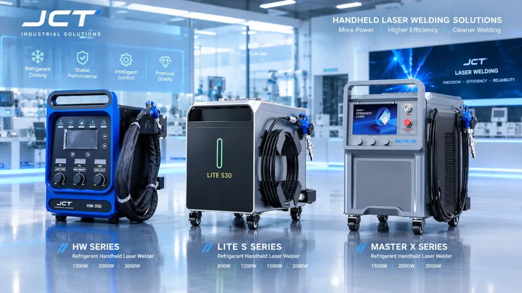jct refrigerant handheld laser welder series overview