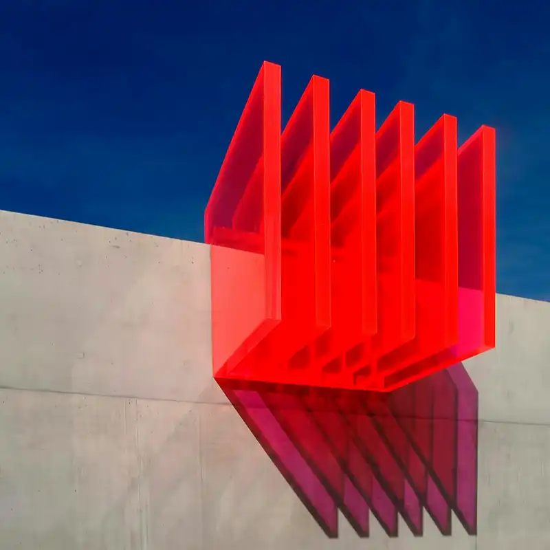 Perfect edge light diffusion on a laser-cut acrylic sign panel