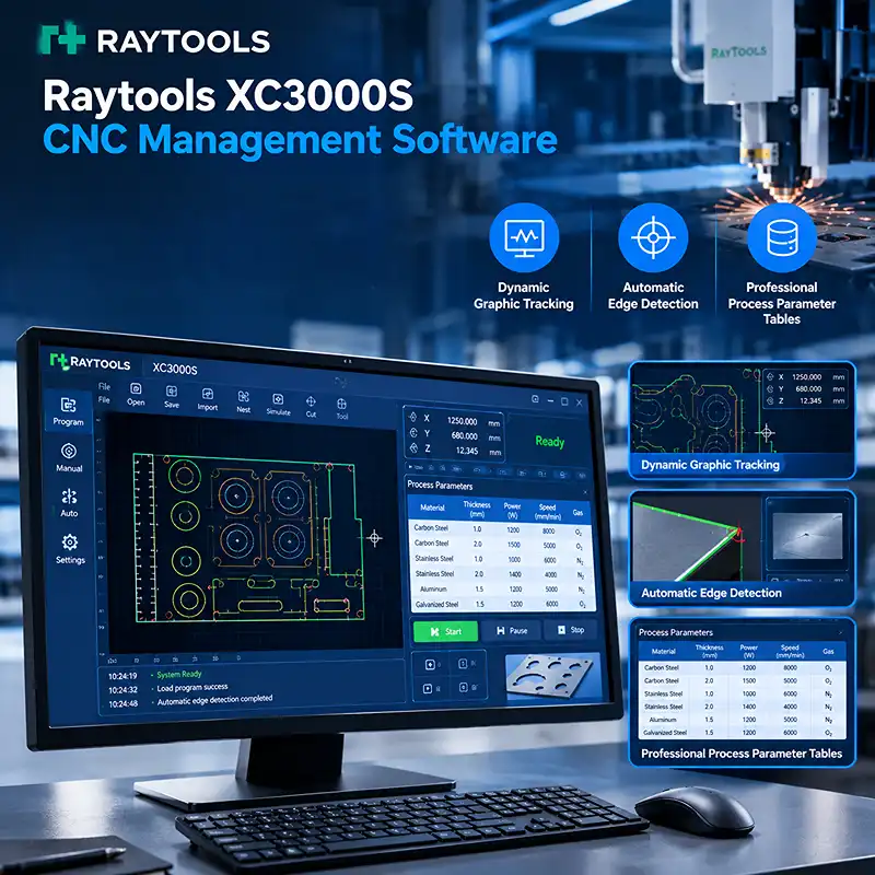 raytools xc3000s cnc control software interface