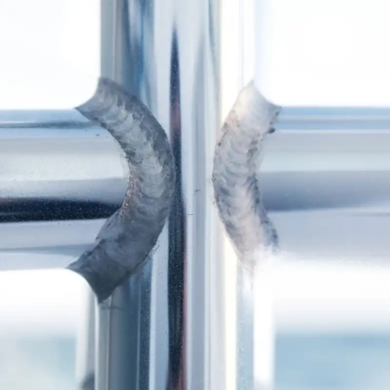 High-penetration laser welding on a thick metal pallet rack beam